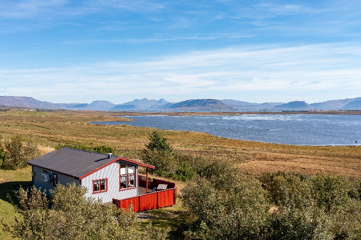 A vacation rental near the water in Kjosarhreppur, Iceland.