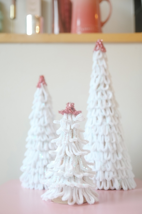 christmas pipe cleaner trees
