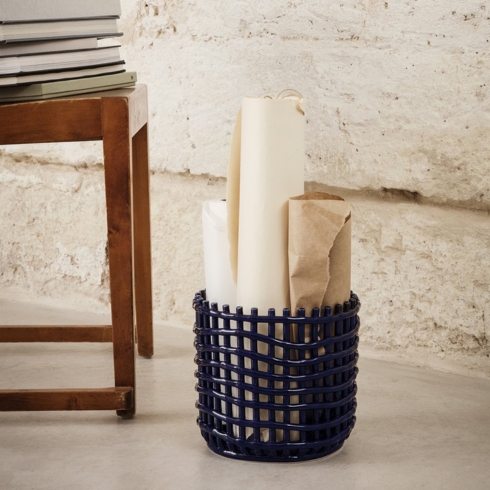 A ceramic woven basket from Canadian brand Casson