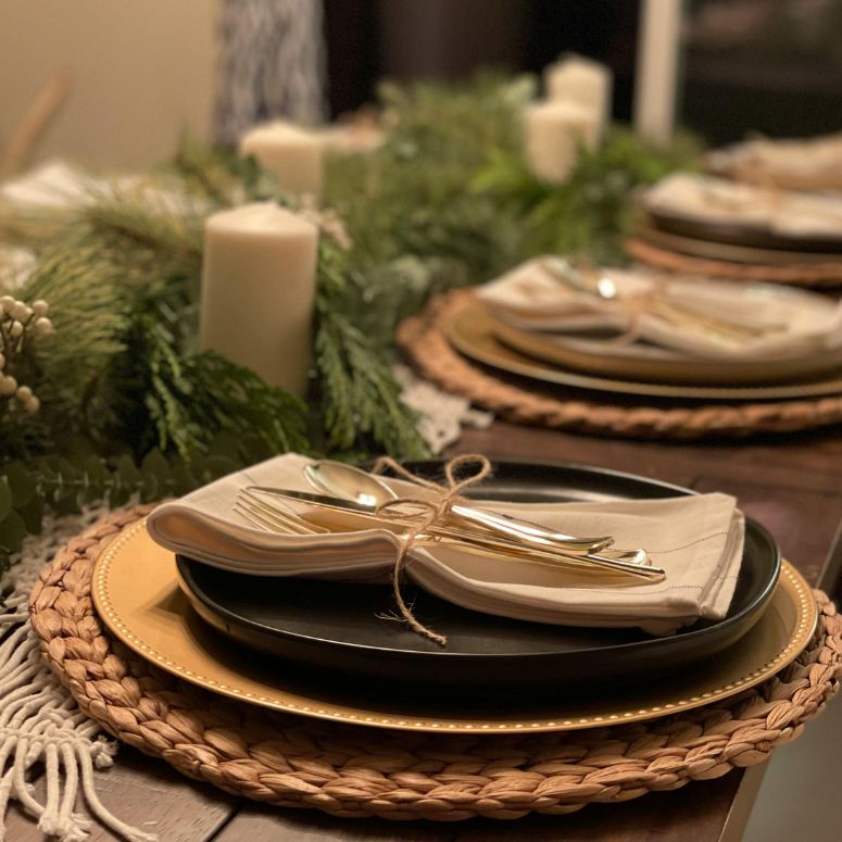 Christmas tablescape