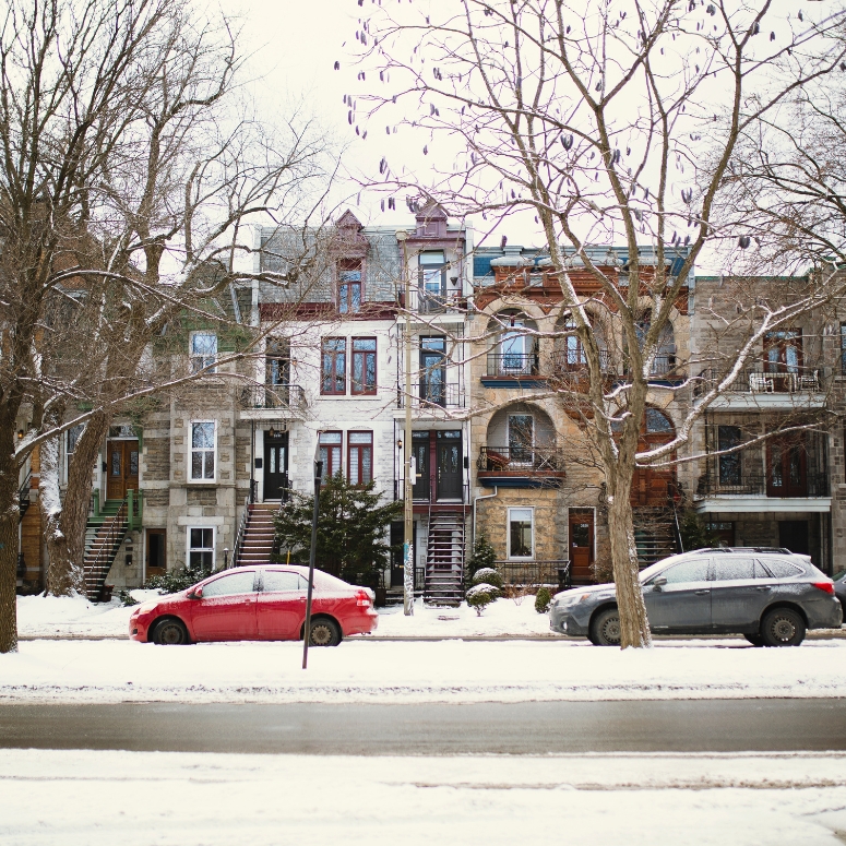 Row of houses in Montreal
