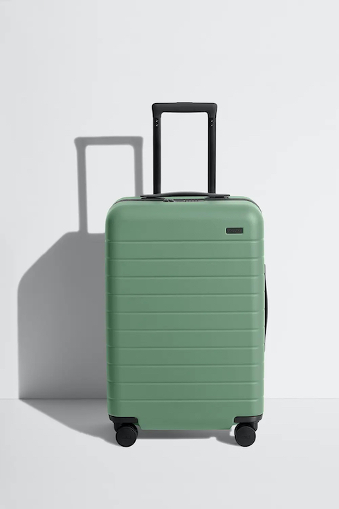 Away Bigger Carry On Sea Green sits on a white background