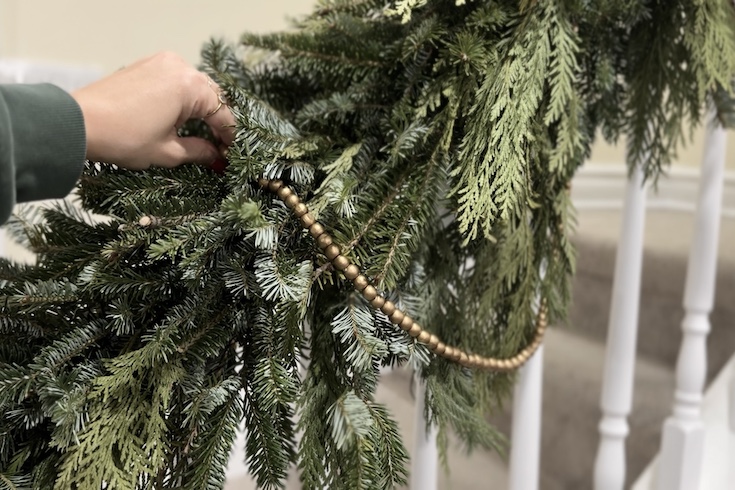 Add a beaded garland