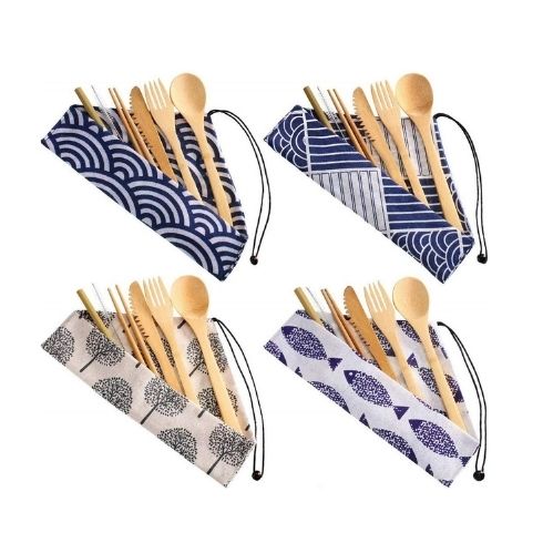 Reusable bamboo cutlery