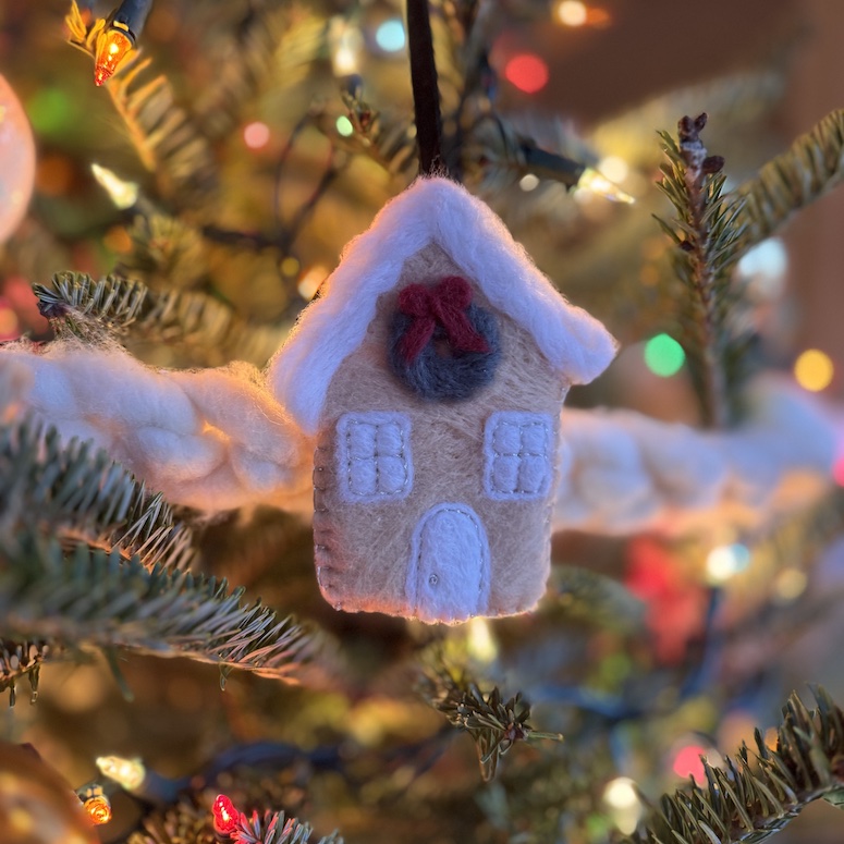 Needle Felted Gingerbread House
