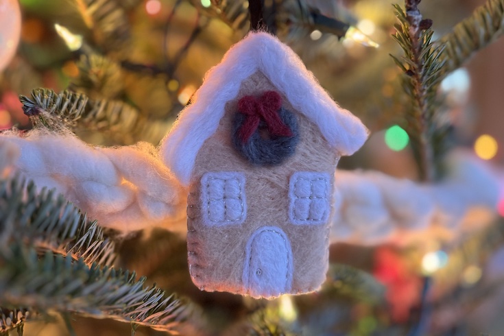 Needle Felted Gingerbread House