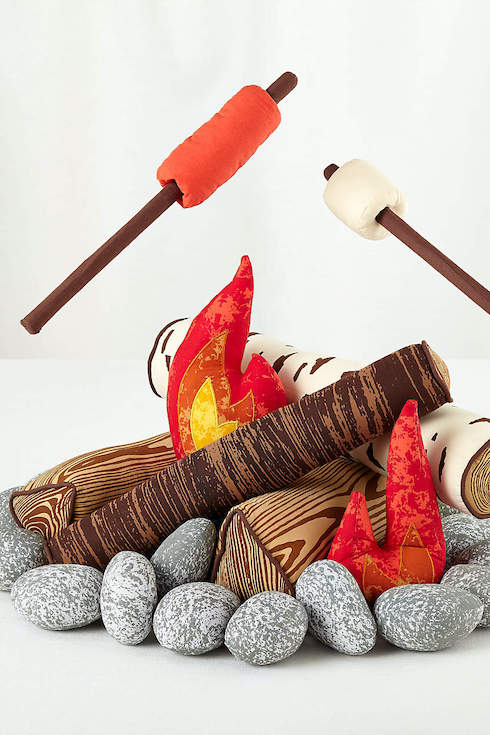 Play campfire set from Crate & Barrel as part of Home Network Last Minute Gifts