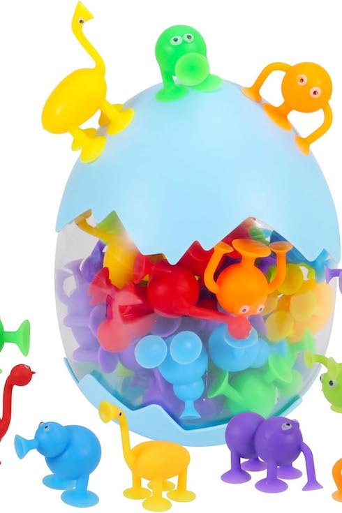 Suction silicone toy set from Amazon as part of Home Network Last Minute Gifts