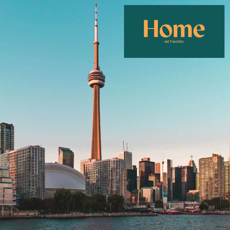 home logo with toronto city skyline