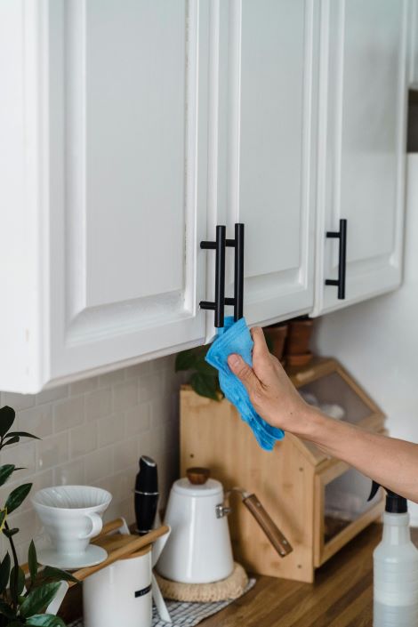 Kitchen cabinet handles for a two-day home makeover.