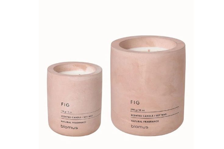 Pink concrete candles 