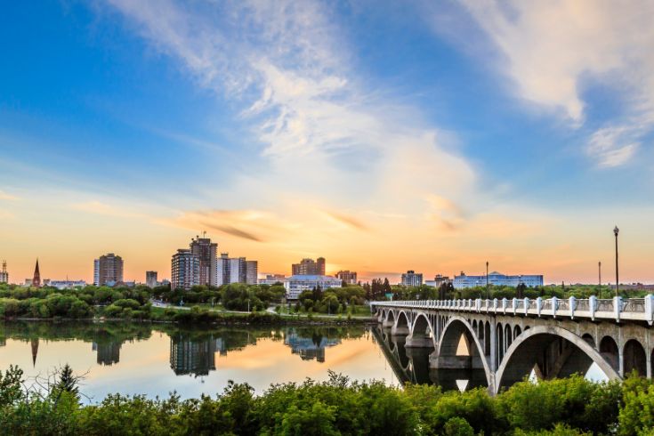 Saskatoon at sunset