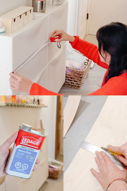 measuring an ikea shoe organizer