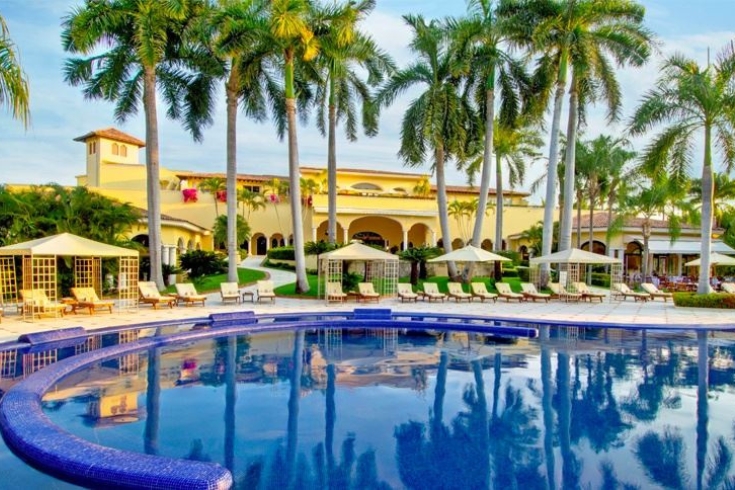 A swimming pool at the Casa Velas resort in Puerto Vallarta, Mexico.