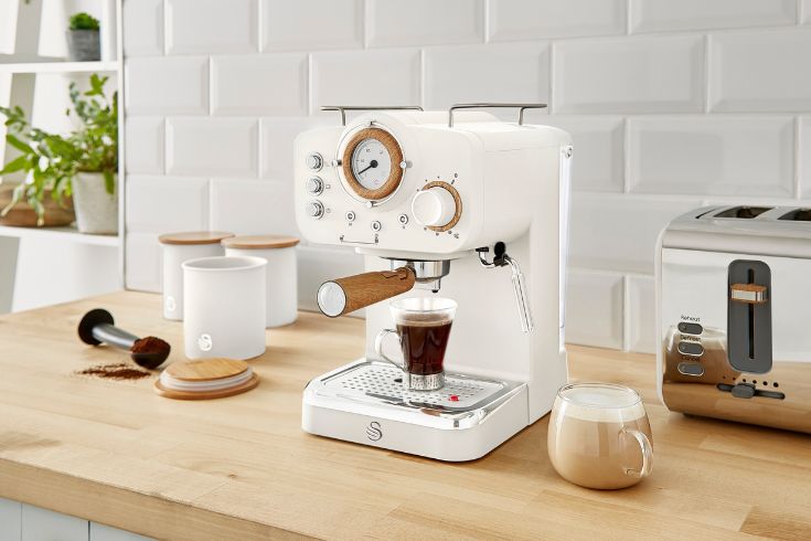 White espresso maker from Wayfair