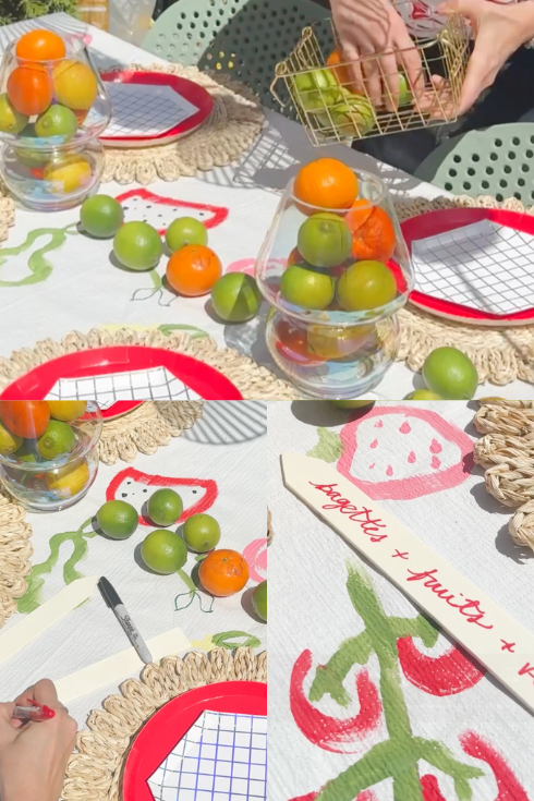fresh fruit centerpiece 