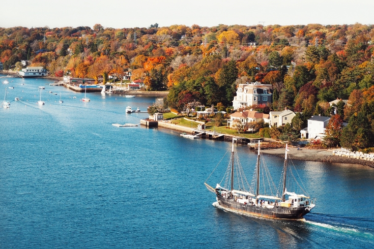 Scenic view of sea against sky, Nova Scotia