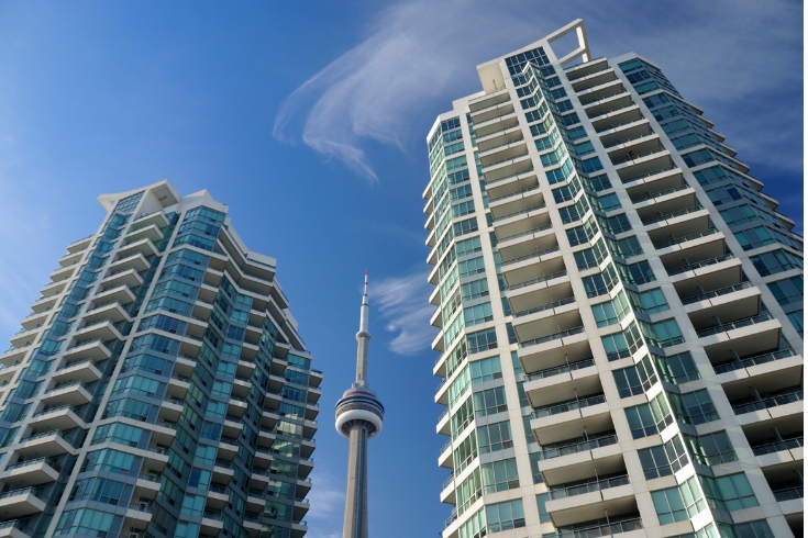 Condo buildings & CN Tower