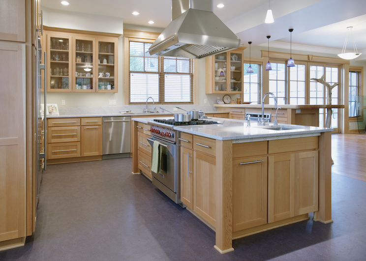 Luxury kitchen with upgraded vent hood