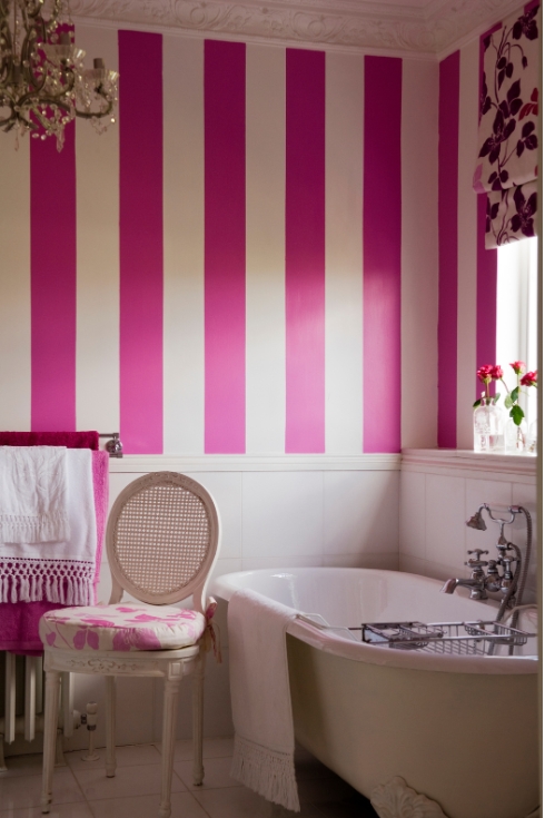 South London family home with garden extension in white and pink.