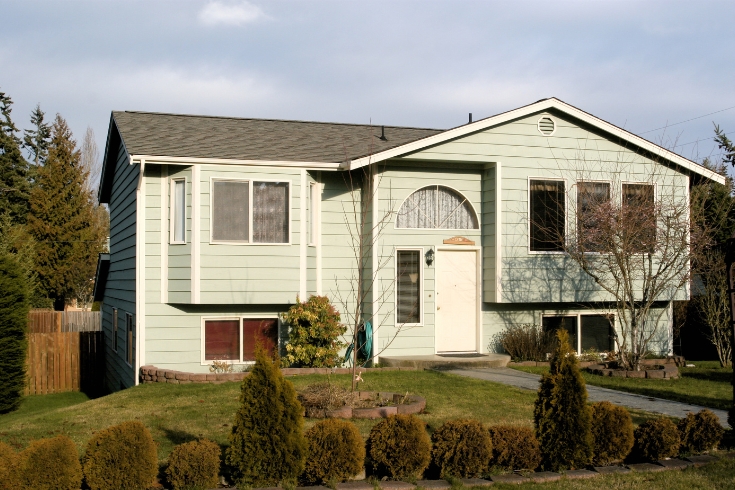 A typical split level home of the 1980s